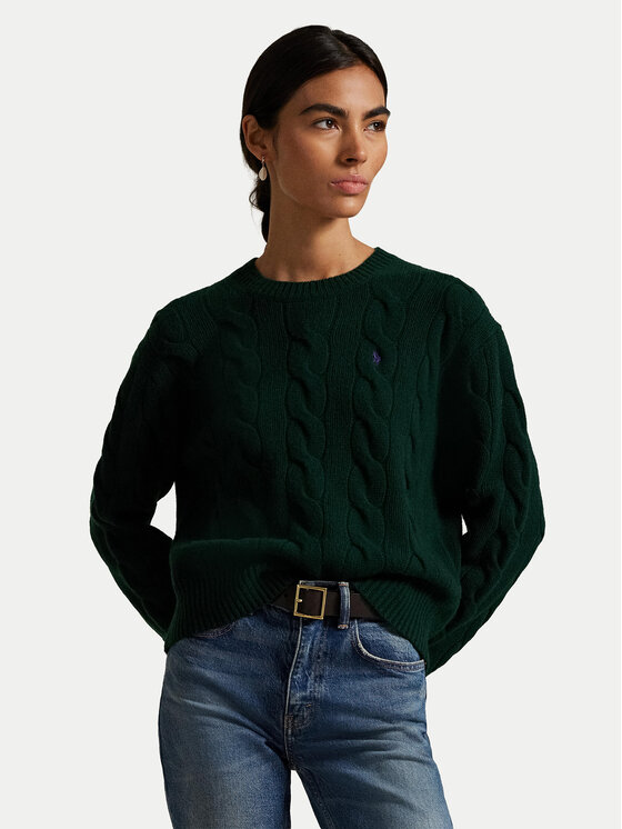 Polo Ralph Lauren Polo Ralph Lauren Svetr 211A91216008 Zelená Straight Fit