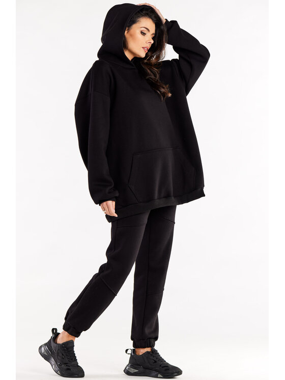 Infinite You Infinite You Mikina M323 Černá Basic Fit