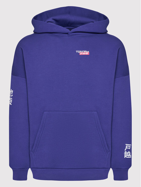 Togoshi Togoshi Džemperis Unisex TG22-BLU004 Tamsiai mėlyna Oversize
