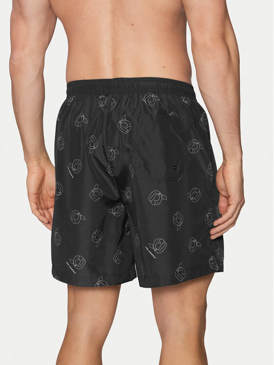 KARL LAGERFELD KARL LAGERFELD Plavecké šortky A1M46060 Čierna Regular Fit