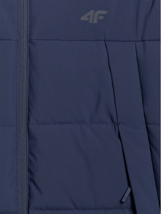 4F 4F Kurtka puchowa URBAN COMMUTER Granatowy Regular Fit