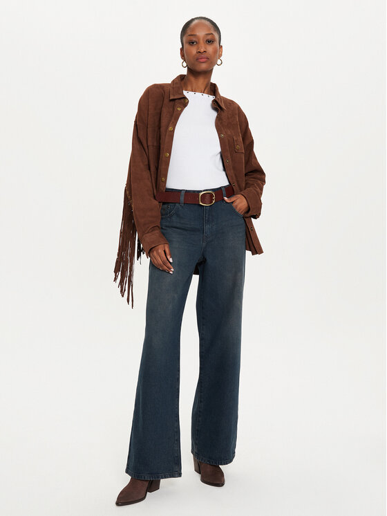 One Teaspoon One Teaspoon Farmer 26419 Kék Wide Leg