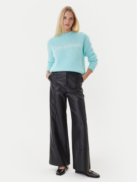 Calvin Klein Calvin Klein Pulover LV044D359G Turcoaz Relaxed Fit