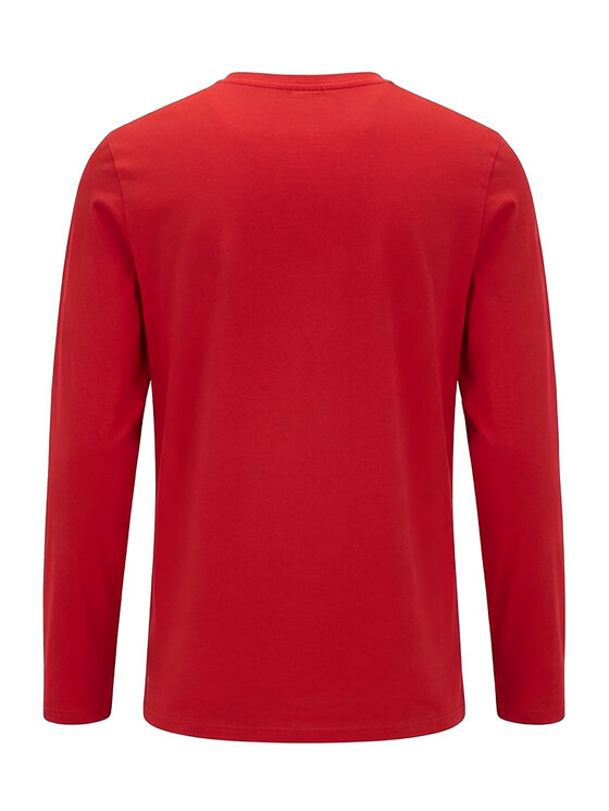 Ombre Ombre Longsleeve L173 Czerwony Regular Fit