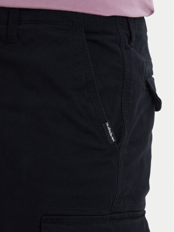 Quiksilver Quiksilver Szorty materiałowe MW Cargo EQYWS03912 Czarny Regular Fit