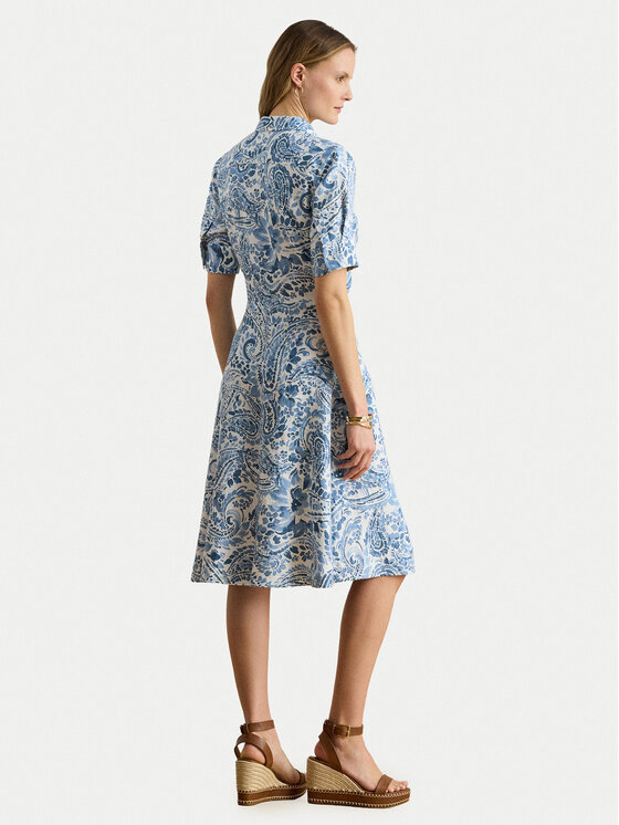 LAUREN RALPH LAUREN LAUREN RALPH LAUREN Rochie tip cămașă 200P08916002 Albastru Regular Fit