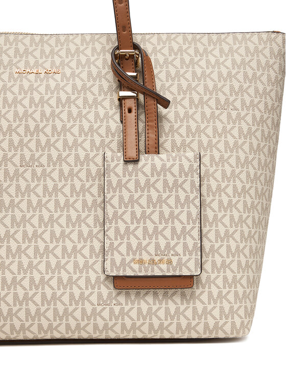 MICHAEL Michael Kors MICHAEL Michael Kors Identyfikator do bagażu 32F5GJ6N1B Kremowy