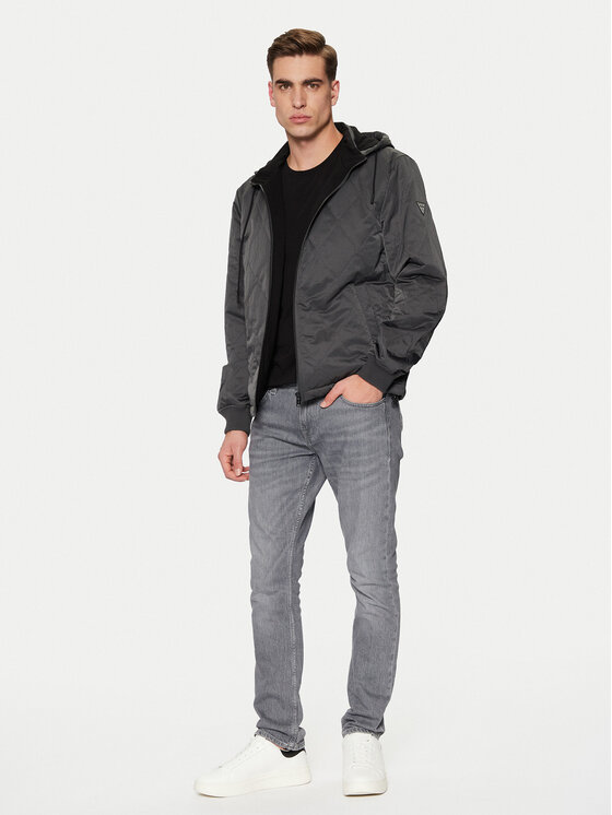 Guess Guess Μπουφάν μεταβατικό M5RL10 WGUF2 Γκρι Regular Fit