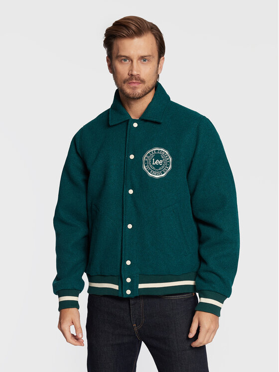 Lee Lee Giacca di transizione Varsity L87TDB96 112321558 Verde Regular Fit