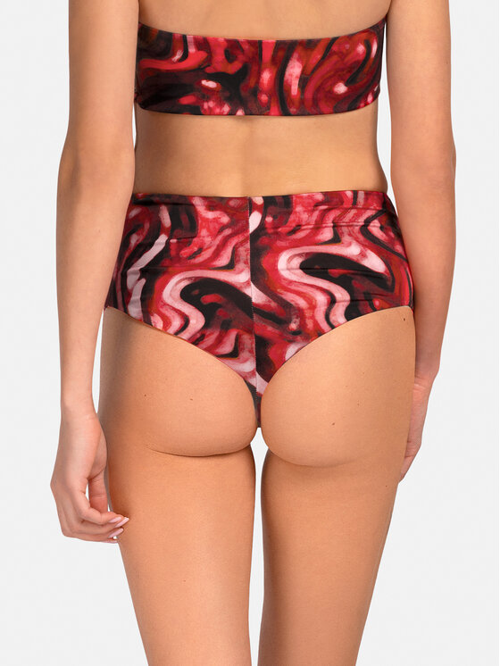 Miss Lou Miss Lou Dół od bikini D-SI1-BRD Bordowy