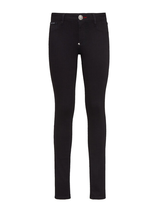 PHILIPP PLEIN PHILIPP PLEIN Jegginsy 21941 Czarny Jegging Fit