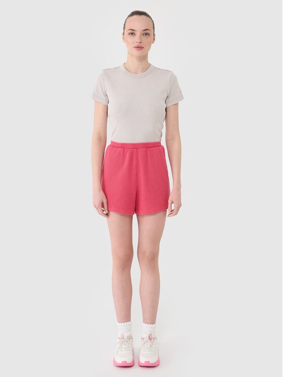4F 4F Σορτς υφασμάτινο 4FRSS25TSHOF699-54S Ροζ Oversize
