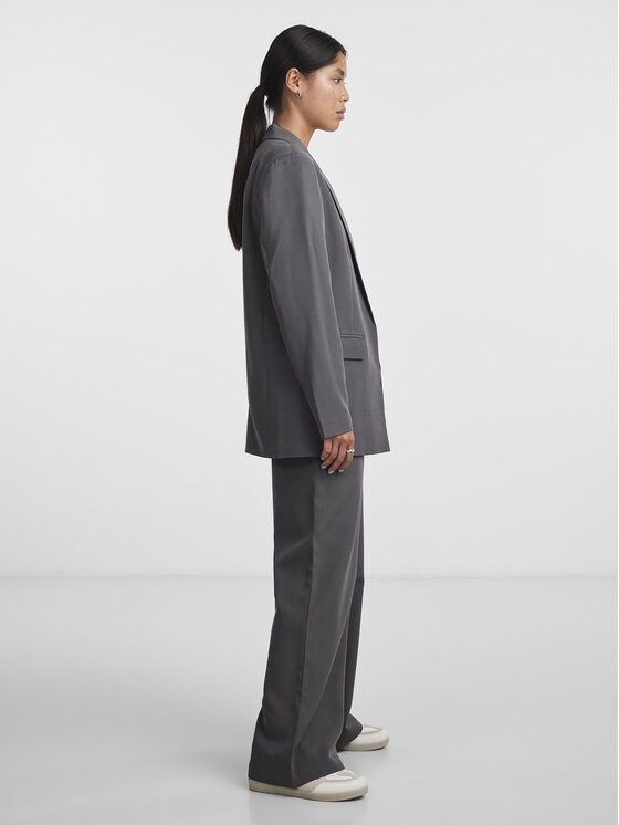 Pieces Pieces Marynarka Bossy 17114792 Szary Oversize