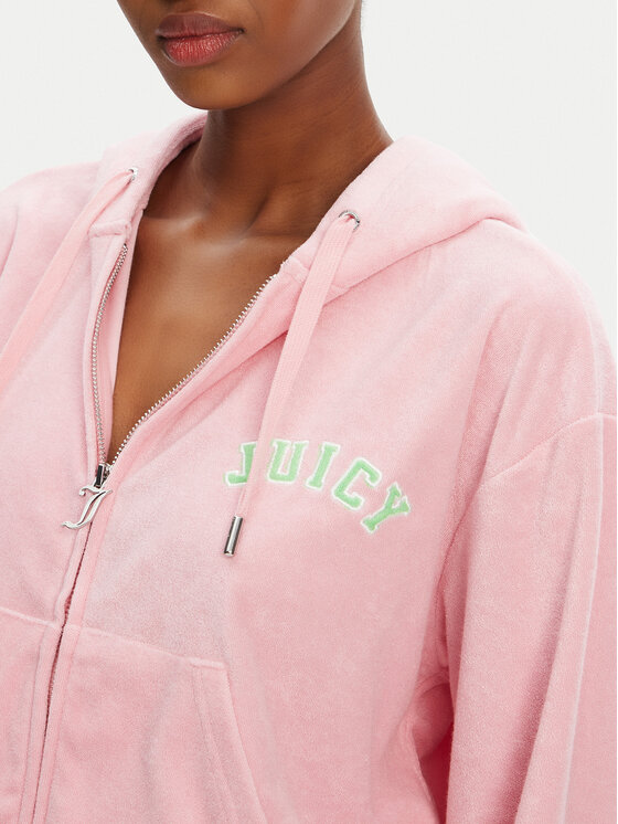 Juicy Couture Juicy Couture Džemperis ar kapuci Nala JCWAS125321 Rozā Oversize