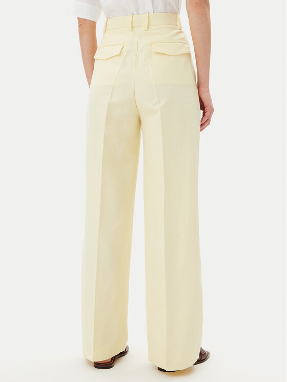 Tommy Hilfiger Tommy Hilfiger Pantaloni din material WW0WW45460 Galben Relaxed Fit