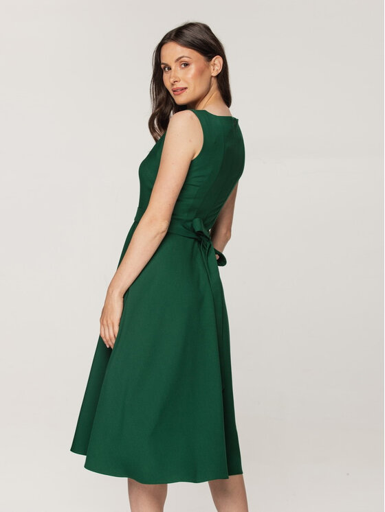 Willsoor Willsoor Sukienka koktajlowa 67609 Zielony A-Line Fit