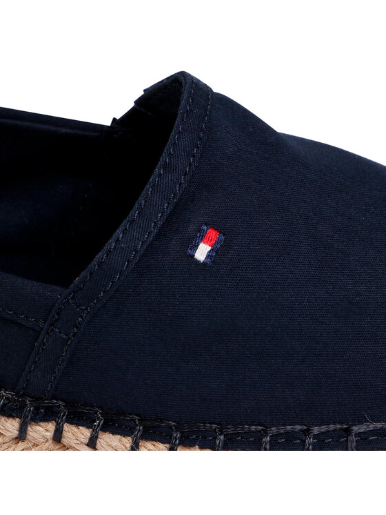 Tommy Hilfiger Tommy Hilfiger Espadrillas Basic Tommy Flat Espadrille FW0FW04827 Blu scuro