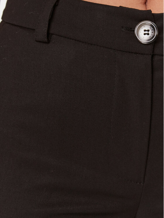 Silvian Heach Silvian Heach Medžiaginės kelnės CVA23092PA Juoda Straight Fit