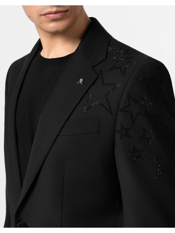 PHILIPP PLEIN PHILIPP PLEIN Marynarka 29060 Czarny Regular Fit