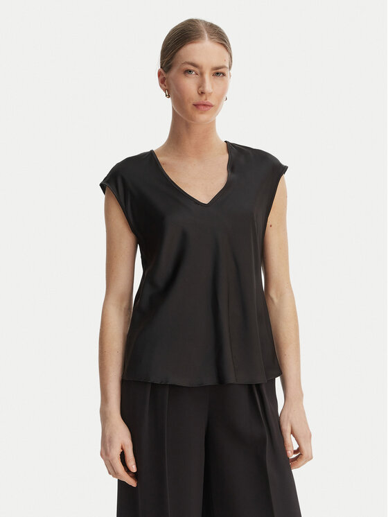 Rinascimento Rinascimento Blúzka CFC0127631003 Čierna Regular Fit