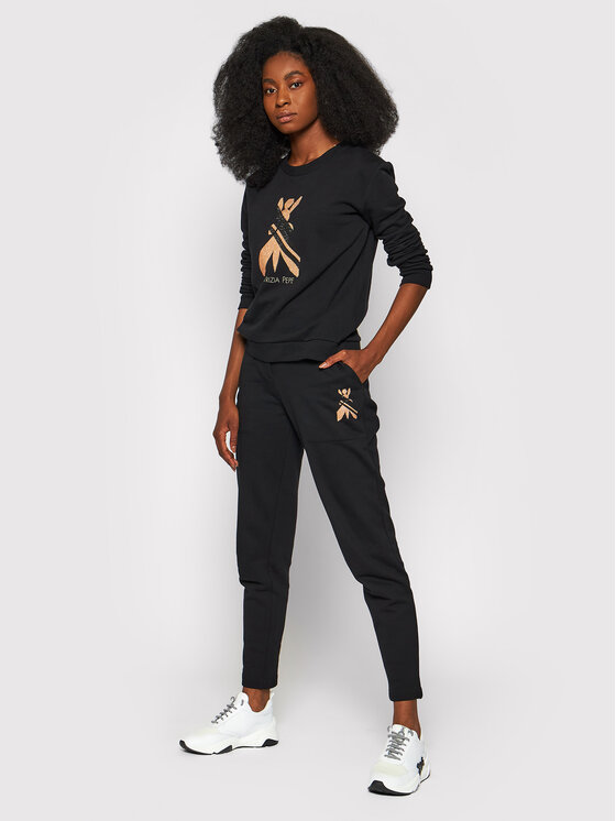 Patrizia Pepe Pantaloni di tessuto 8P0363/A9H6-K103 Nero Regular Fit •  Modivo.it
