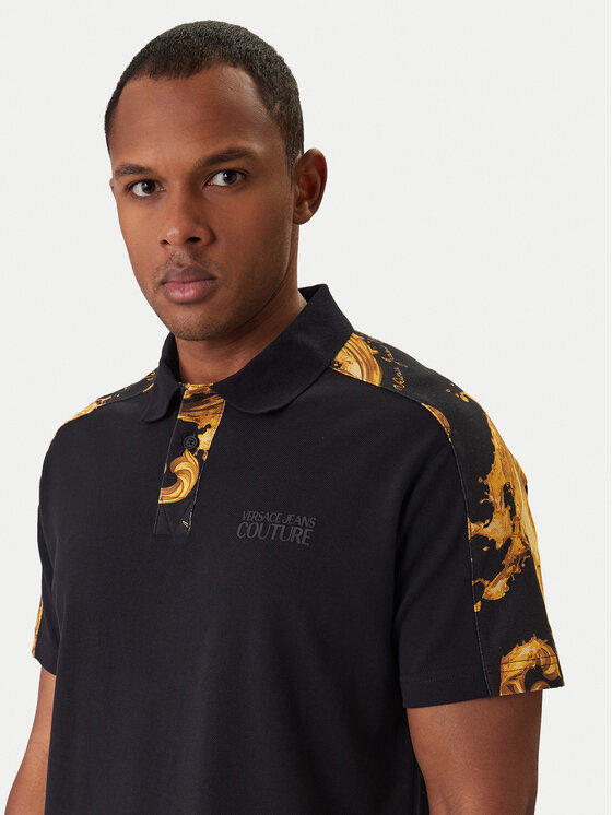Versace Jeans Couture Versace Jeans Couture Polokošeľa 80GAG6R1 JS549 Čierna Regular Fit