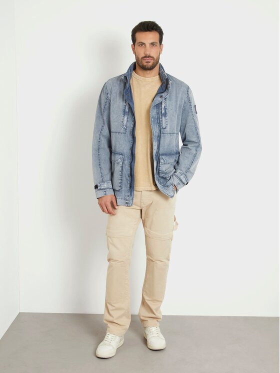 Guess Guess Kurtka przejściowa 163217 Niebieski Classic Fit