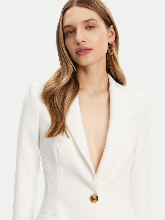 Elisabetta Franchi Elisabetta Franchi Sacou GI-144-51E2-V560 Alb Regular Fit