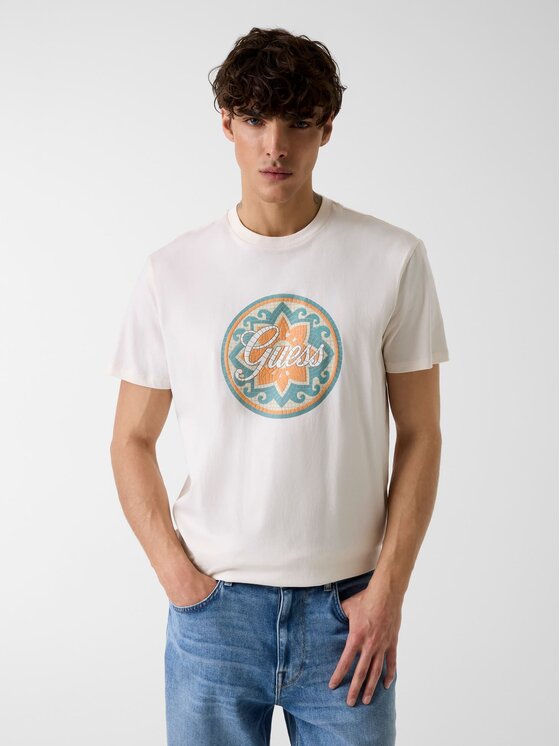Guess Guess T-Shirt 182433 Béžová Classic Fit