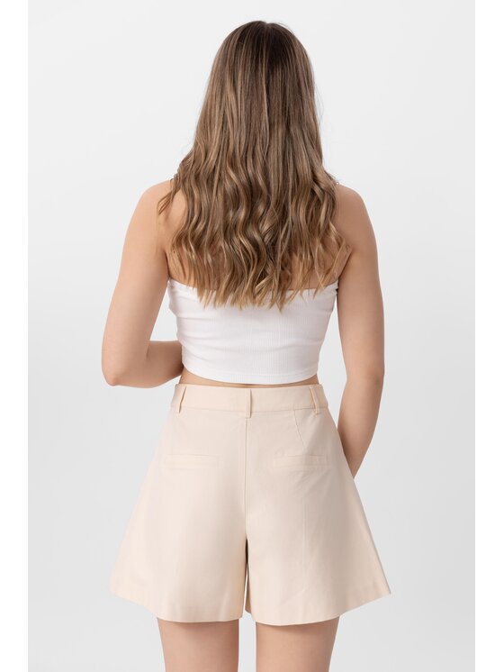 LAURELLA LAURELLA Bavlnené šortky 3UL018 Béžová Regular Fit