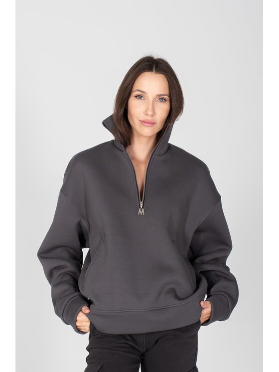 MANDRAGORA MANDRAGORA Felpa Giraffe Grigio Oversize