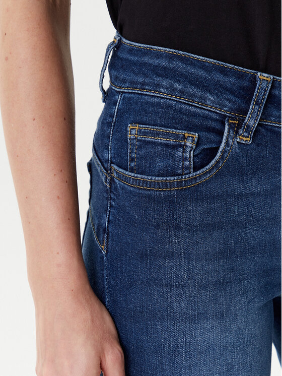 Liu Jo Liu Jo Jeans hlače UF5006 D4615 Mornarsko modra Regular Fit