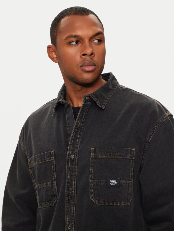 Vans Vans Jeanshemd Stevens VN000HNT Schwarz Loose Fit