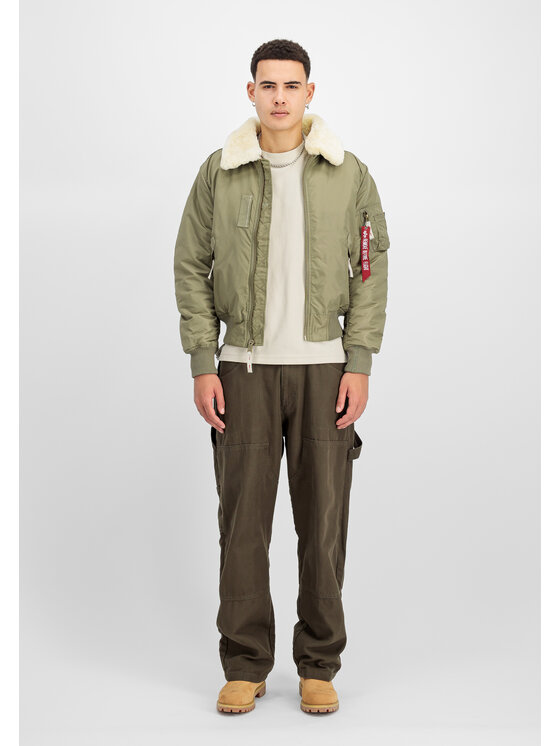 Alpha Industries Alpha Industries Kurtka bomber Injector III Bomber Jacket Brązowy Slim Fit