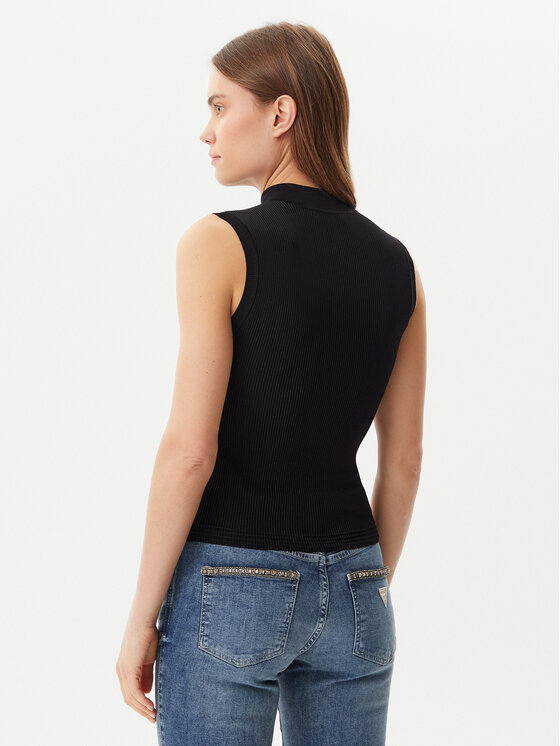 Guess Guess Blūze W5GR10 Z3L10 Melns Regular Fit