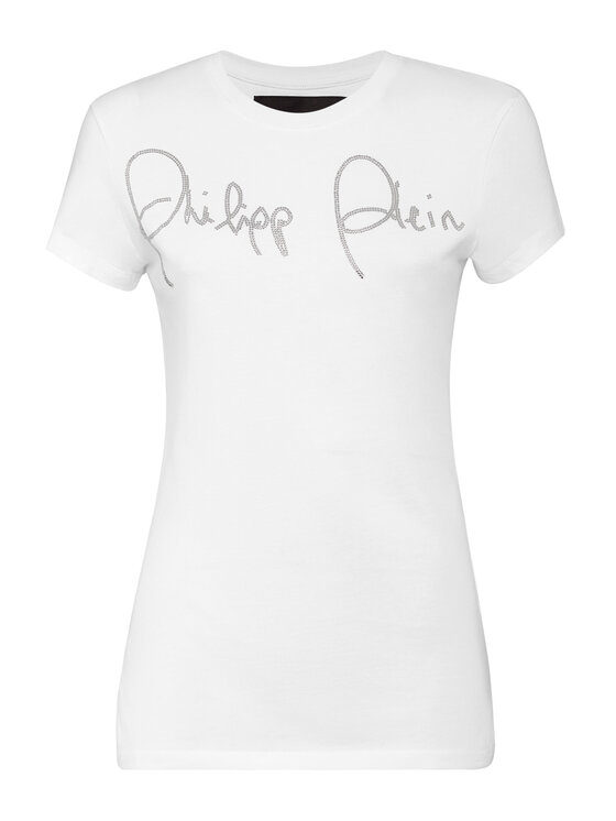 PHILIPP PLEIN PHILIPP PLEIN T-Shirt 4413 Biały Regular Fit