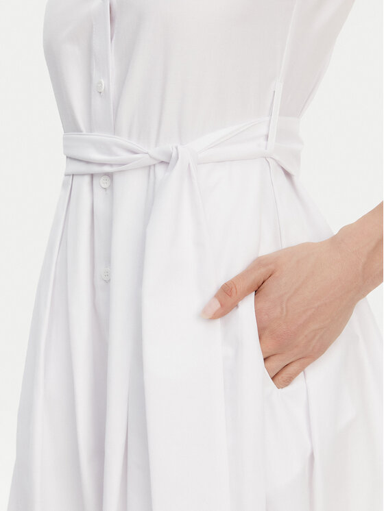 Silvian Heach Silvian Heach Rochie tip cămașă GPP25450VE Alb Regular Fit