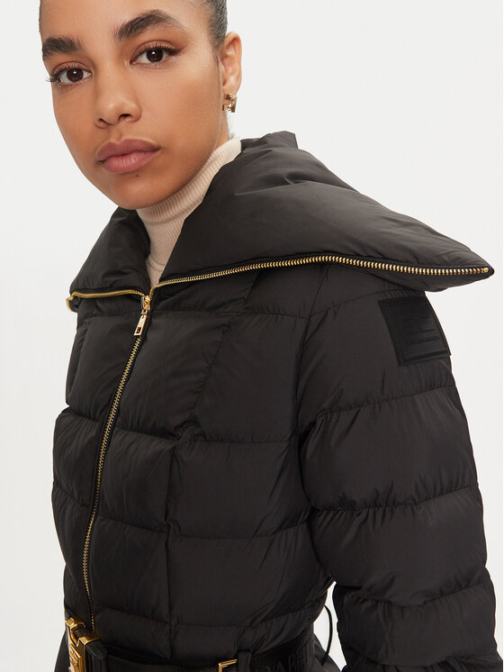 Elisabetta Franchi Elisabetta Franchi Pehelykabát PI-76D-46E2-X680 Fekete Regular Fit