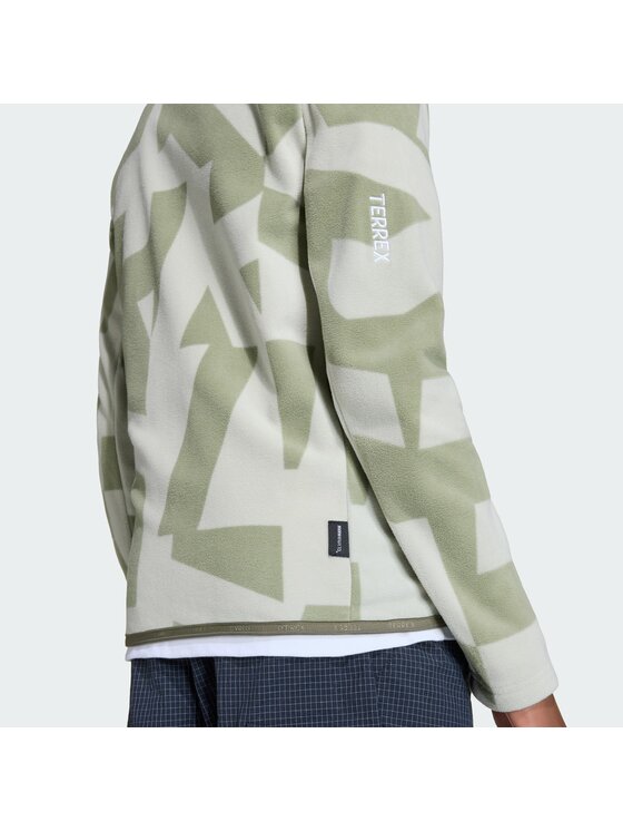 adidas adidas Polar Terrex Kids Multi Printed Full-Zip Zielony Regular Fit