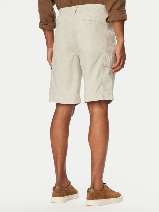 BOSS BOSS Riidest šortsid Sisla 50559366 Helehall Relaxed Fit