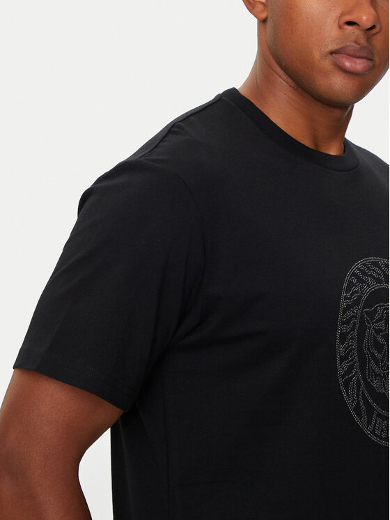 Just Cavalli Just Cavalli T-shirt 77OAHE05 Crna Regular Fit