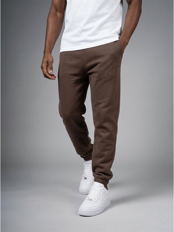 Jigga Wear Jigga Wear Spodnie dresowe 131093 Brązowy Regular Fit