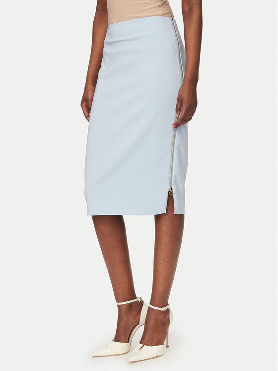 Rinascimento Spódnica ołówkowa CFC0127985003 Błękitny Slim Fit