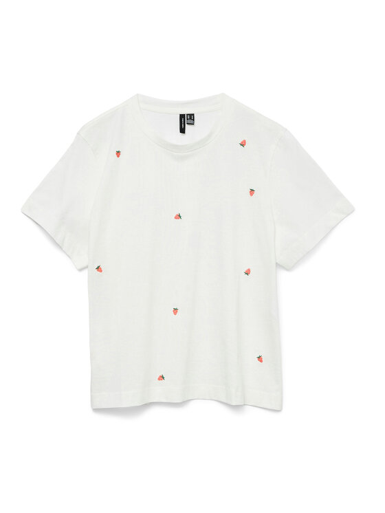 Vero Moda Vero Moda T-Shirt Solvei 10325318 Biały Regular Fit