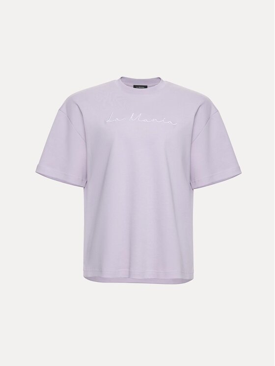La Mania La Mania T-Shirt MARLO Fialová Basic Fit