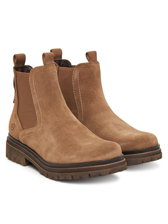 Tamaris Tamaris Kotníková obuv s elastickým prvkem 1-25407-45 Hnědá