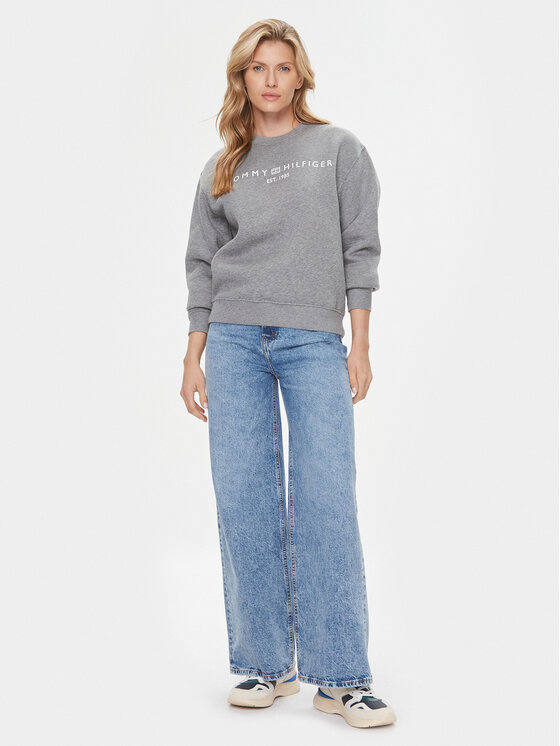 Tommy Hilfiger Tommy Hilfiger Traperice WW0WW39634 Plava Wide Leg