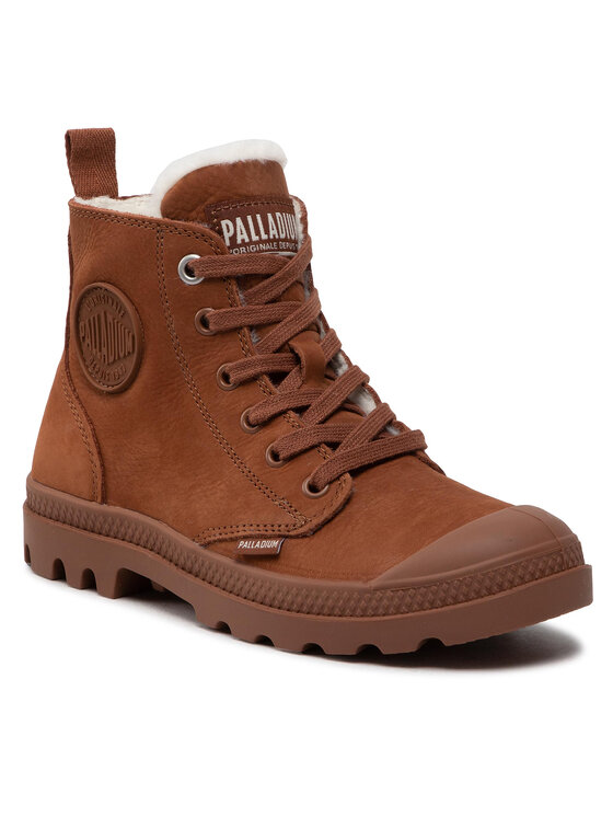 Palladium Palladium Schnürstiefeletten Pampa Hi Zip Wl 95982-200-M Braun
