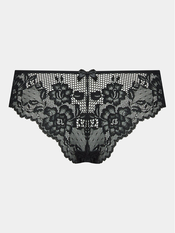 Hunkemöller Hunkemöller Naktiniai marškiniai Beatriz 169282 Juoda Feminine Fit
