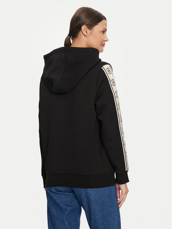 Guess Guess Μπλούζα V4YQ11 KB3P2 Μαύρο Regular Fit